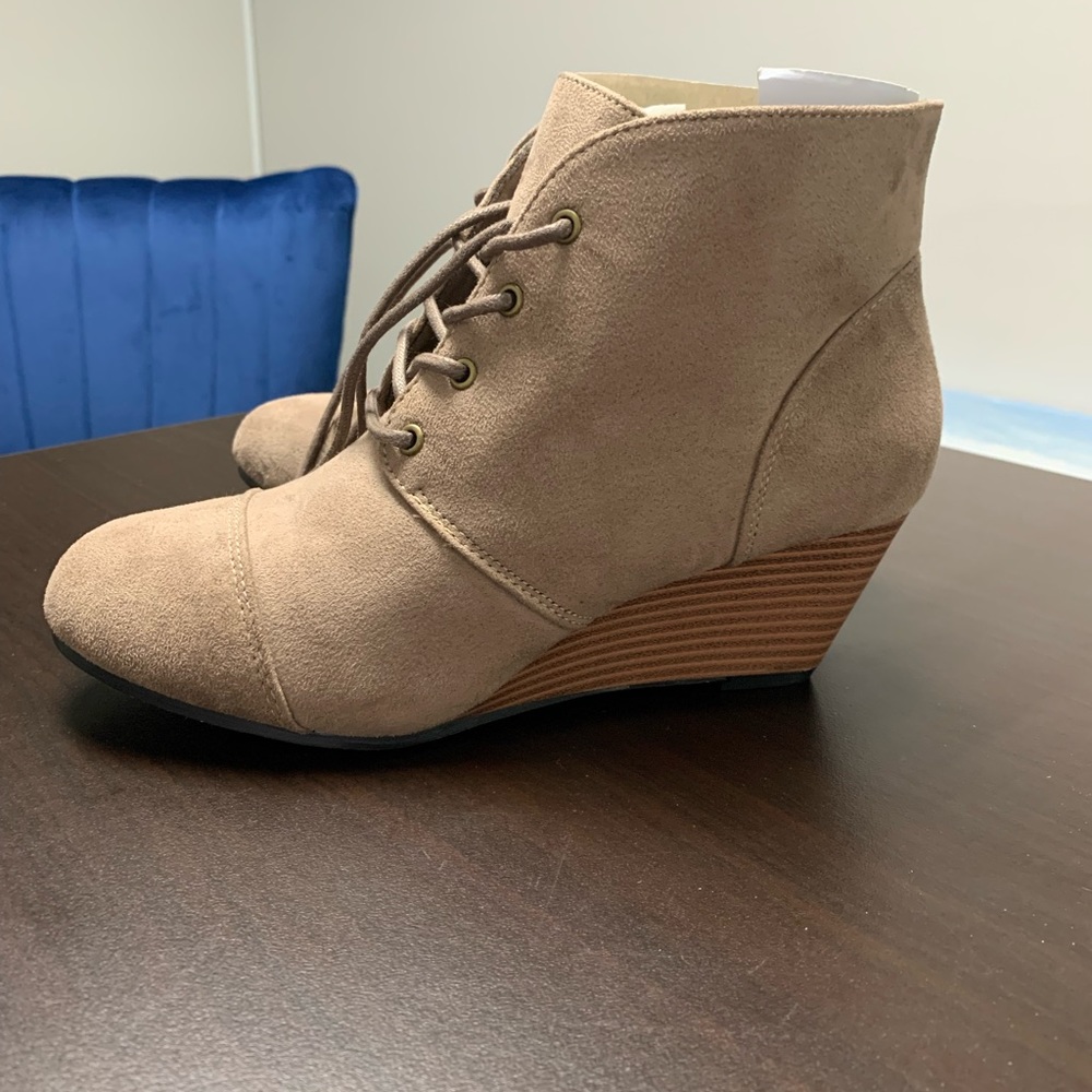 Brand New, Never worn Marley Lilley Wedge booties
